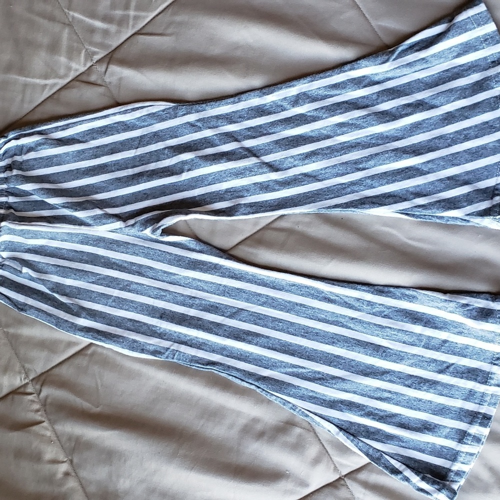 Boho stripe bell bottoms